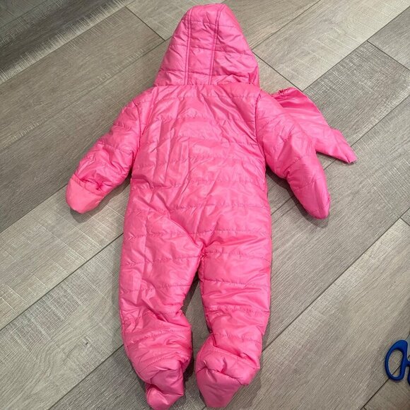 OK KIDS PINK PUFFER SNOW SUIT JACKET 3-6 MONTH BABY NEW - Picture 5 of 5